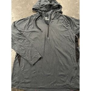 zip up hoodie mens L lightwear workout gym shirt‎